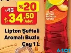 LİPTON ŞEFTALİ AROMALI BUZLU ÇAY SOĞUK 1 L fiyat ve kampanya bilgisi